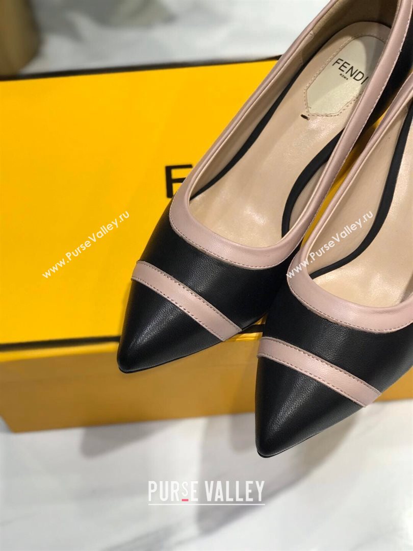 Fendi Colibri Calfskin Pumps 5.5cm Black 2020 (MD-20122147)