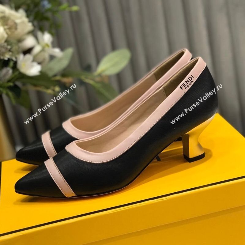 Fendi Colibri Calfskin Pumps 5.5cm Black 2020 (MD-20122147)