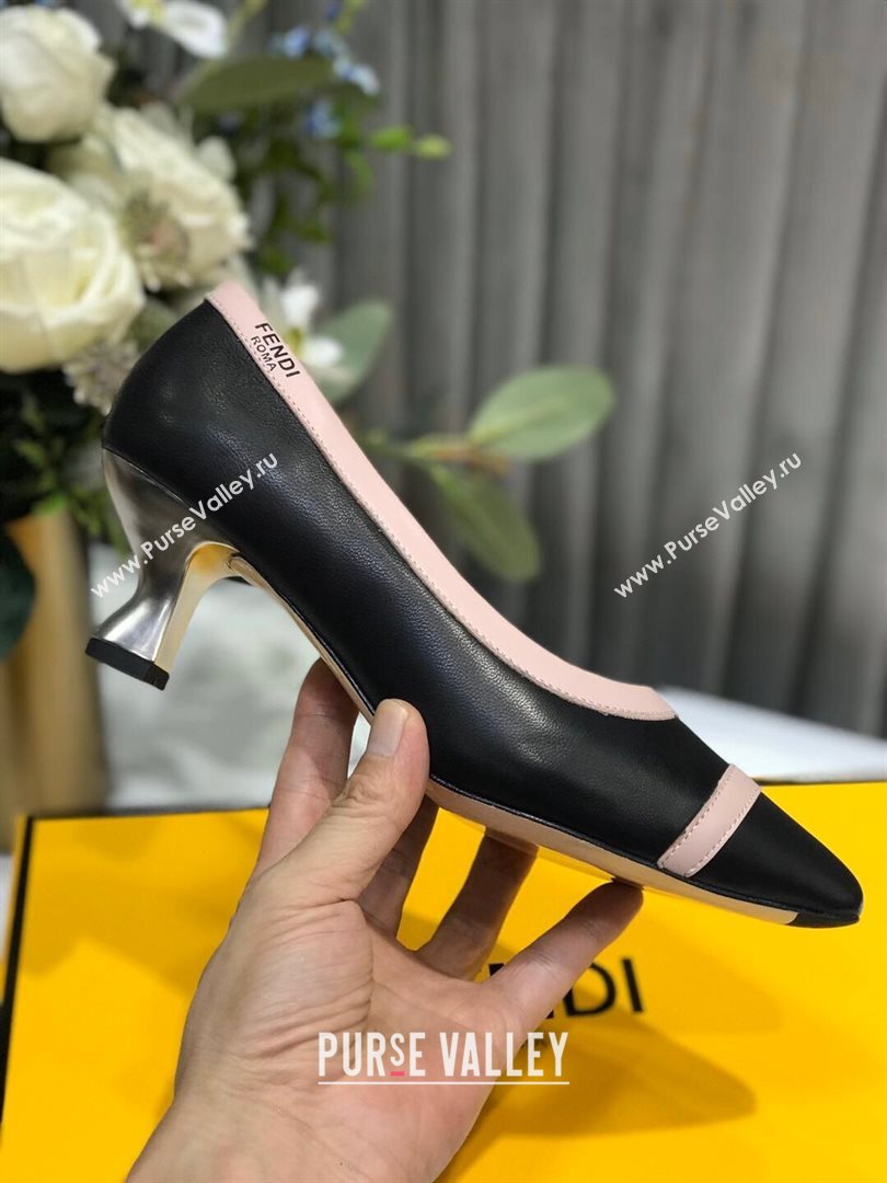 Fendi Colibri Calfskin Pumps 5.5cm Black 2020 (MD-20122147)