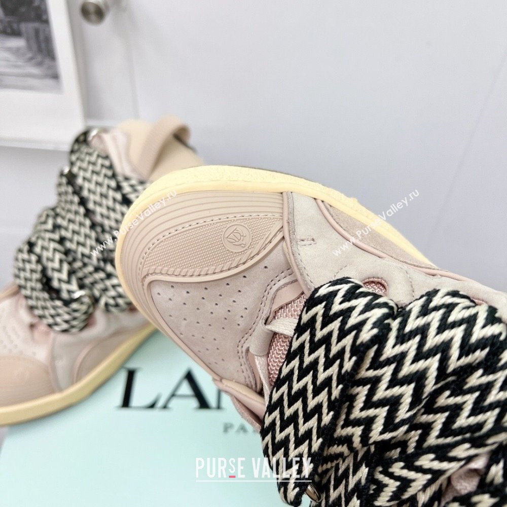 Lanvin Leather Curb Sneakers L110127 Beige 2023 Top (KL-23110127)