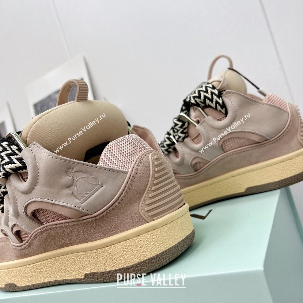 Lanvin Leather Curb Sneakers L110127 Beige 2023 Top (KL-23110127)