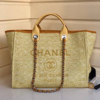 Chanel Deauville Large Shopping Bag Yellow 2021 02 (YD-21082831)