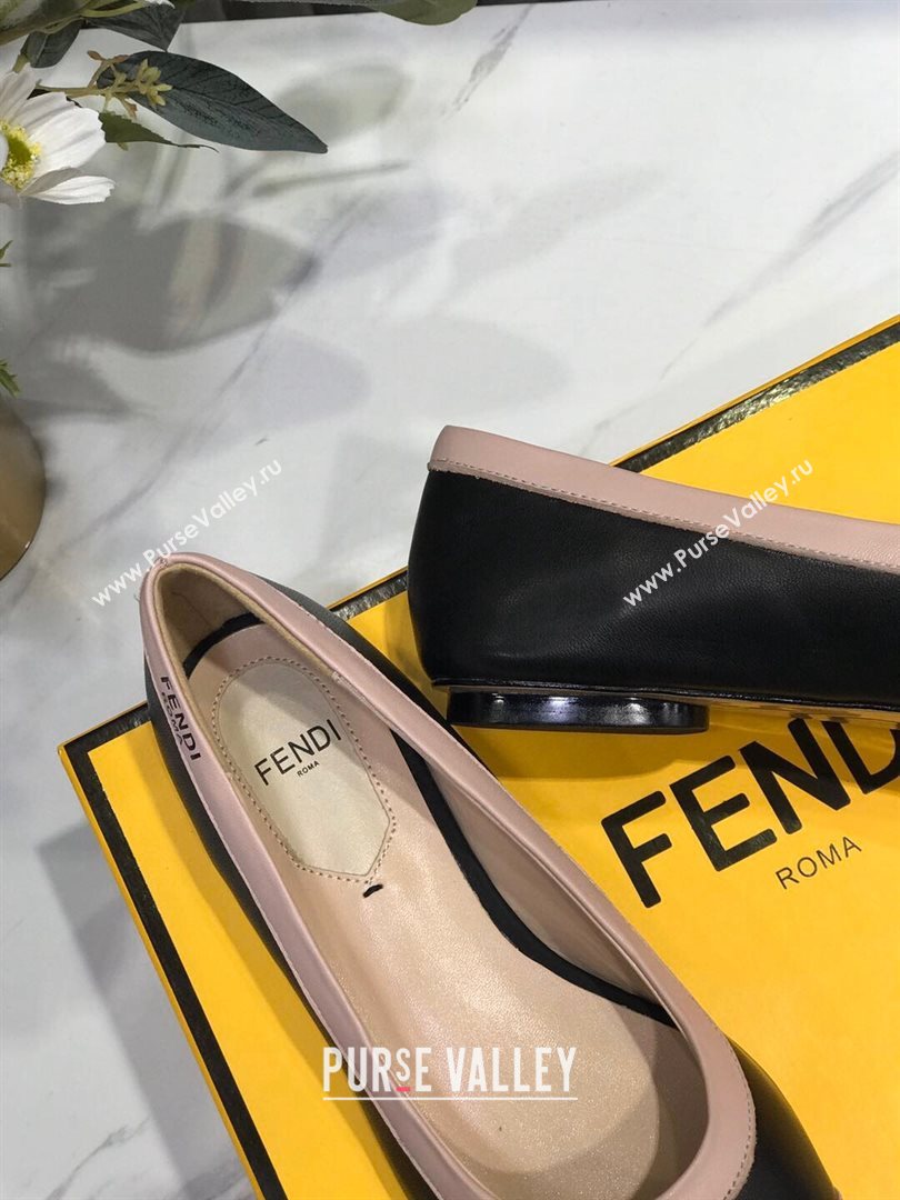 Fendi Colibri Calfskin Flat Ballerinas Black 2020 (MD-20122148)