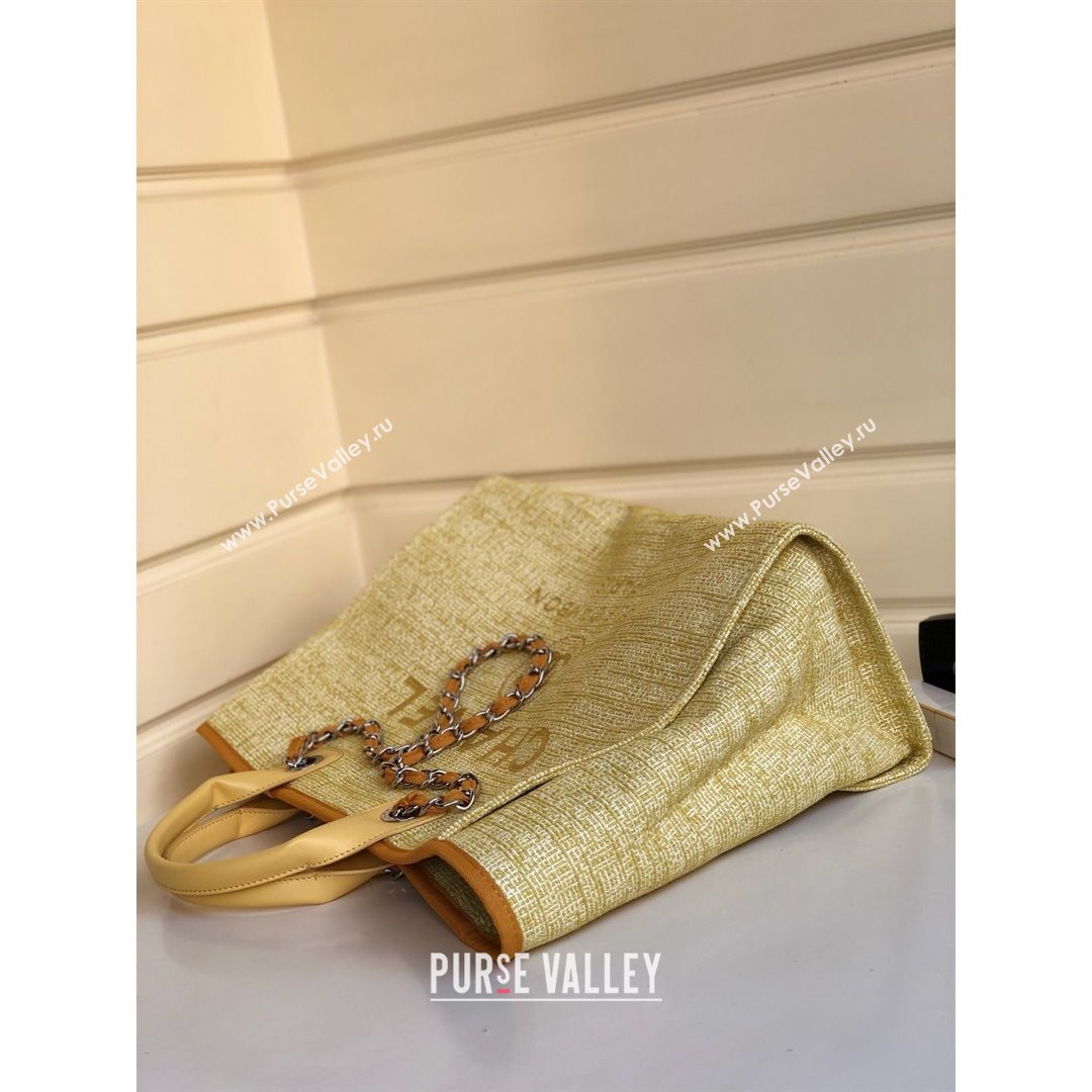 Chanel Deauville Large Shopping Bag Yellow 2021 02 (YD-21082831)