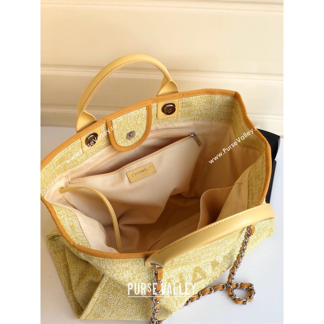 Chanel Deauville Large Shopping Bag Yellow 2021 02 (YD-21082831)