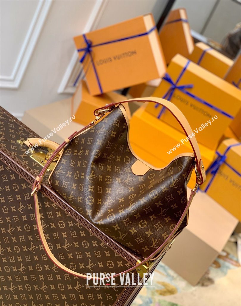 Louis Vuitton Graceful PM Monogram Canvas Hobo Bag M40352 2025 (KI-250212006)