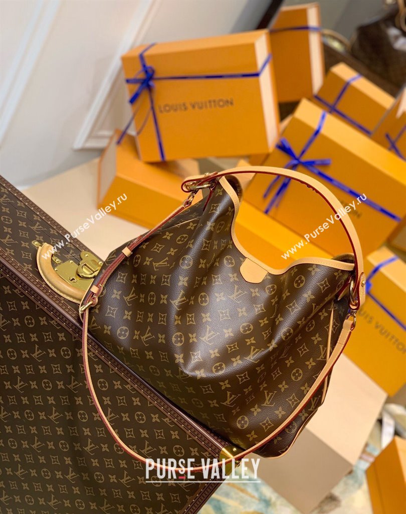 Louis Vuitton Graceful MM Monogram Canvas Hobo Bag M40353 2025 (KI-250212007)