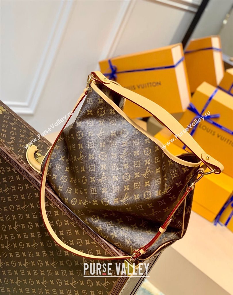 Louis Vuitton Graceful MM Monogram Canvas Hobo Bag M40353 2025 (KI-250212007)