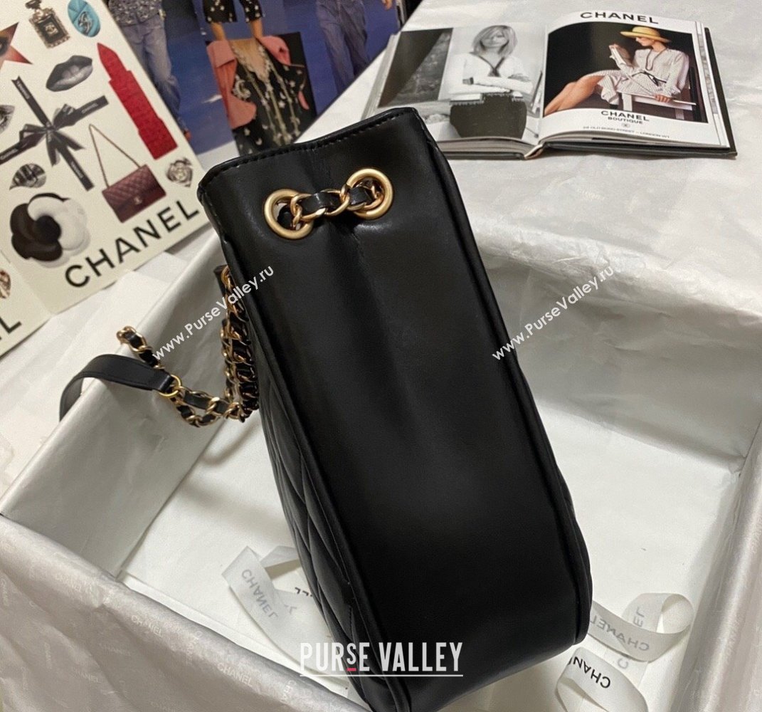 Chanel Calfskin Hobo Bag AS2724 Black 2021 (KAIS-21101274)