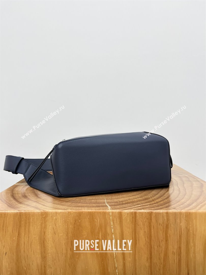 Loewe Small Puzzle Bumbag in Classic Calfskin 9114 Abyss Blue 2024 Top (KE-24090206)