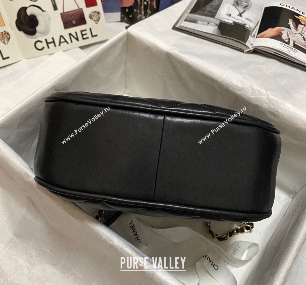 Chanel Calfskin Hobo Bag AS2724 Black 2021 (KAIS-21101274)