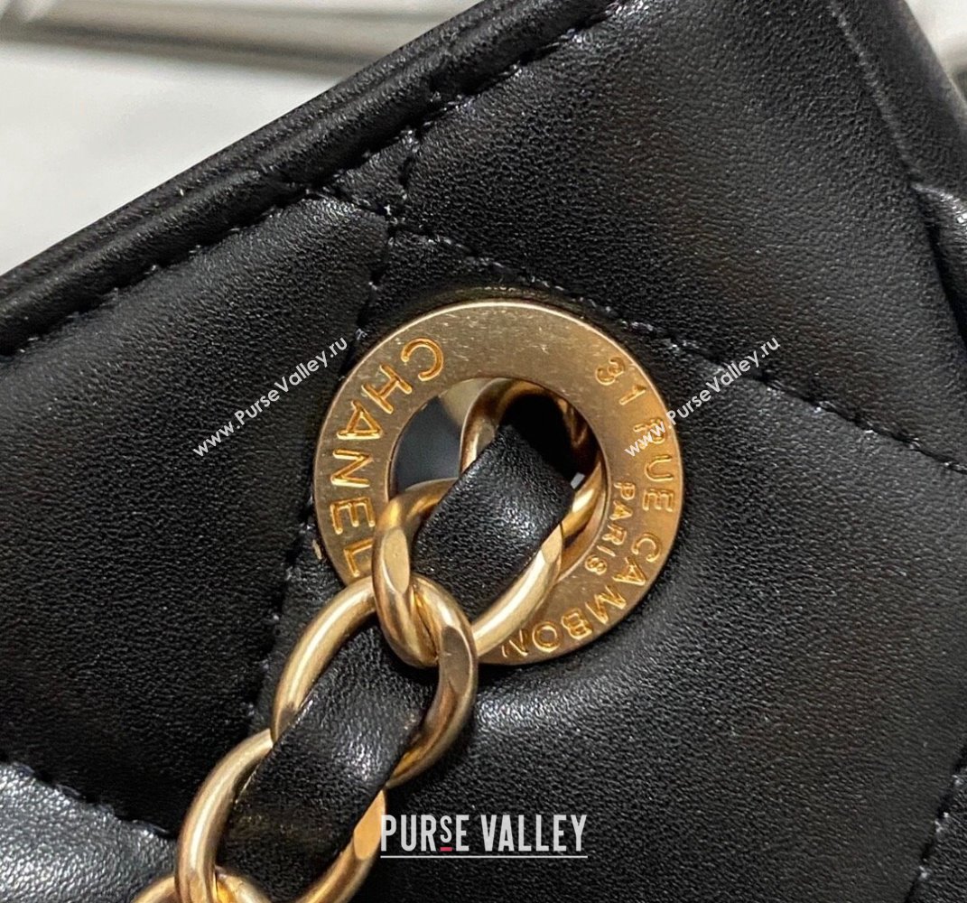 Chanel Calfskin Hobo Bag AS2724 Black 2021 (KAIS-21101274)