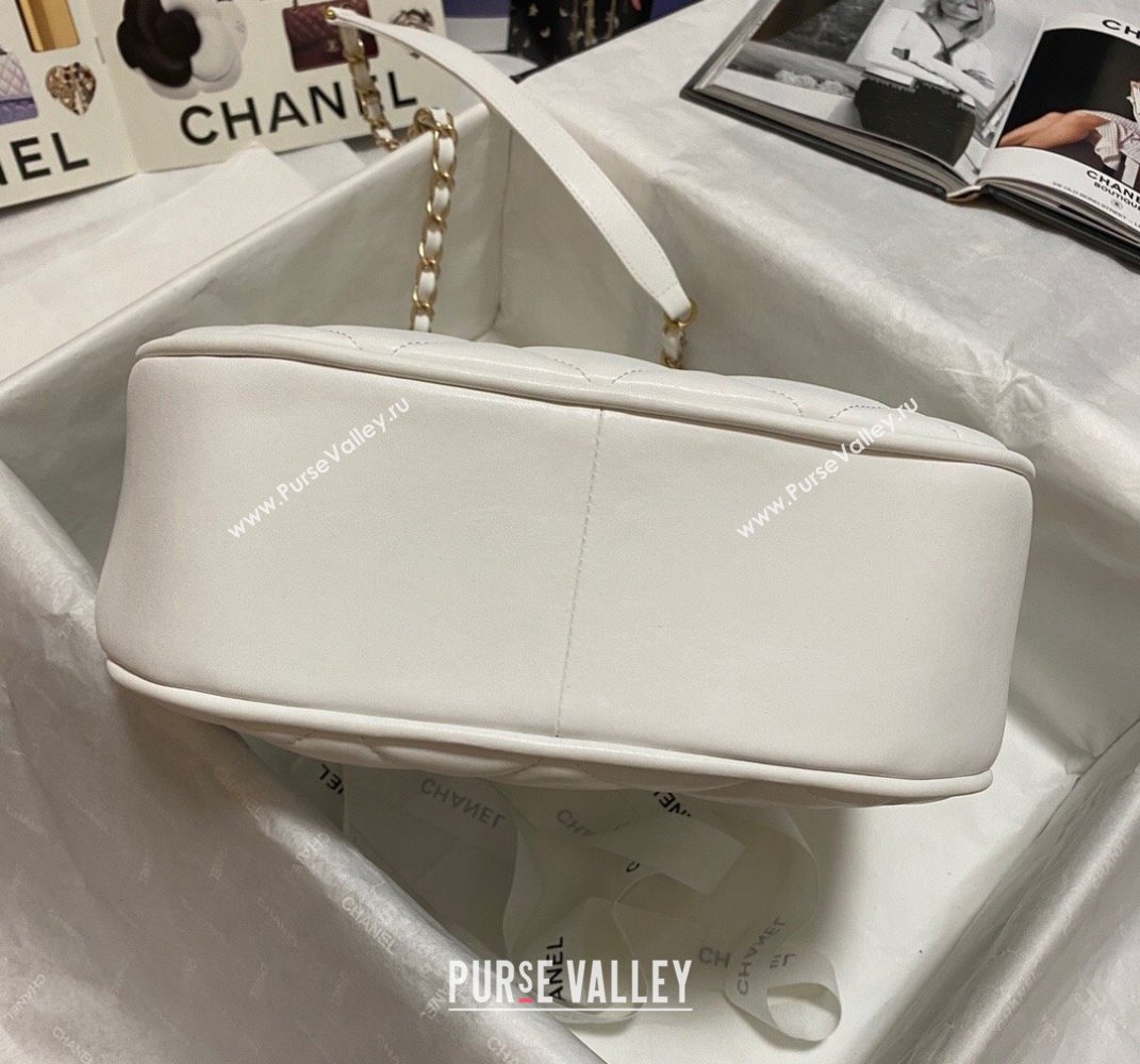 Chanel Calfskin Hobo Bag AS2724 White 2021 (KAIS-21101275)