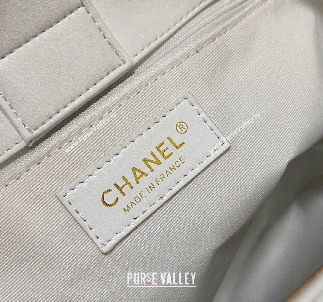 Chanel Calfskin Hobo Bag AS2724 White 2021 (KAIS-21101275)