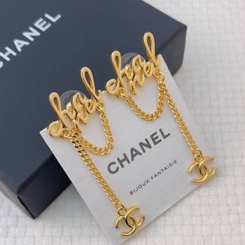 Chanel Earrings CH12940 Gold 2024 (YF-24012940)