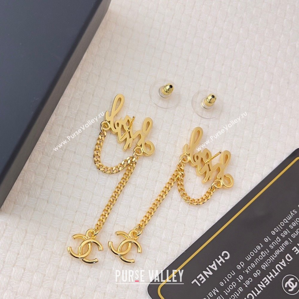 Chanel Earrings CH12940 Gold 2024 (YF-24012940)