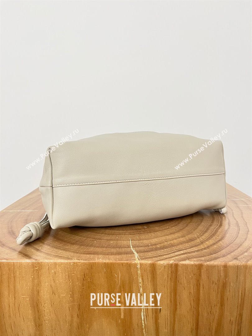 Loewe Medium Flamenco Purse in Mellow Nappa Lambskin 9057 White 2024 Top (KE-24090213)