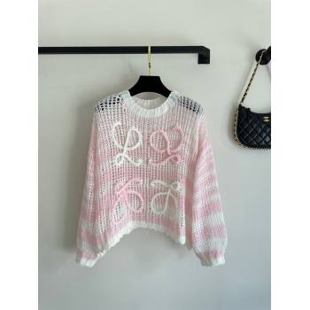 Loewe Mohair Sweater L71210 Pink 2024 (Q-24071210)