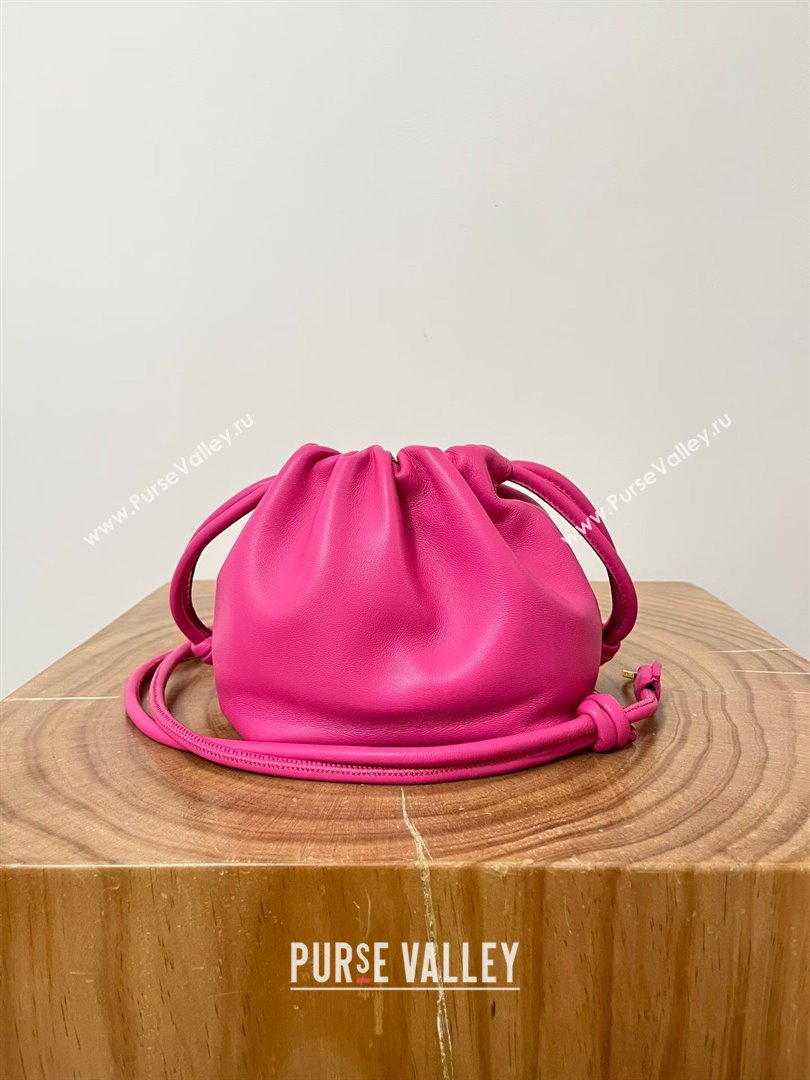 Loewe Mini Flamenco Purse Bag in Mellow Nappa Lambskin 9058 Fluorescent Pink 2024 (KE-24090214)