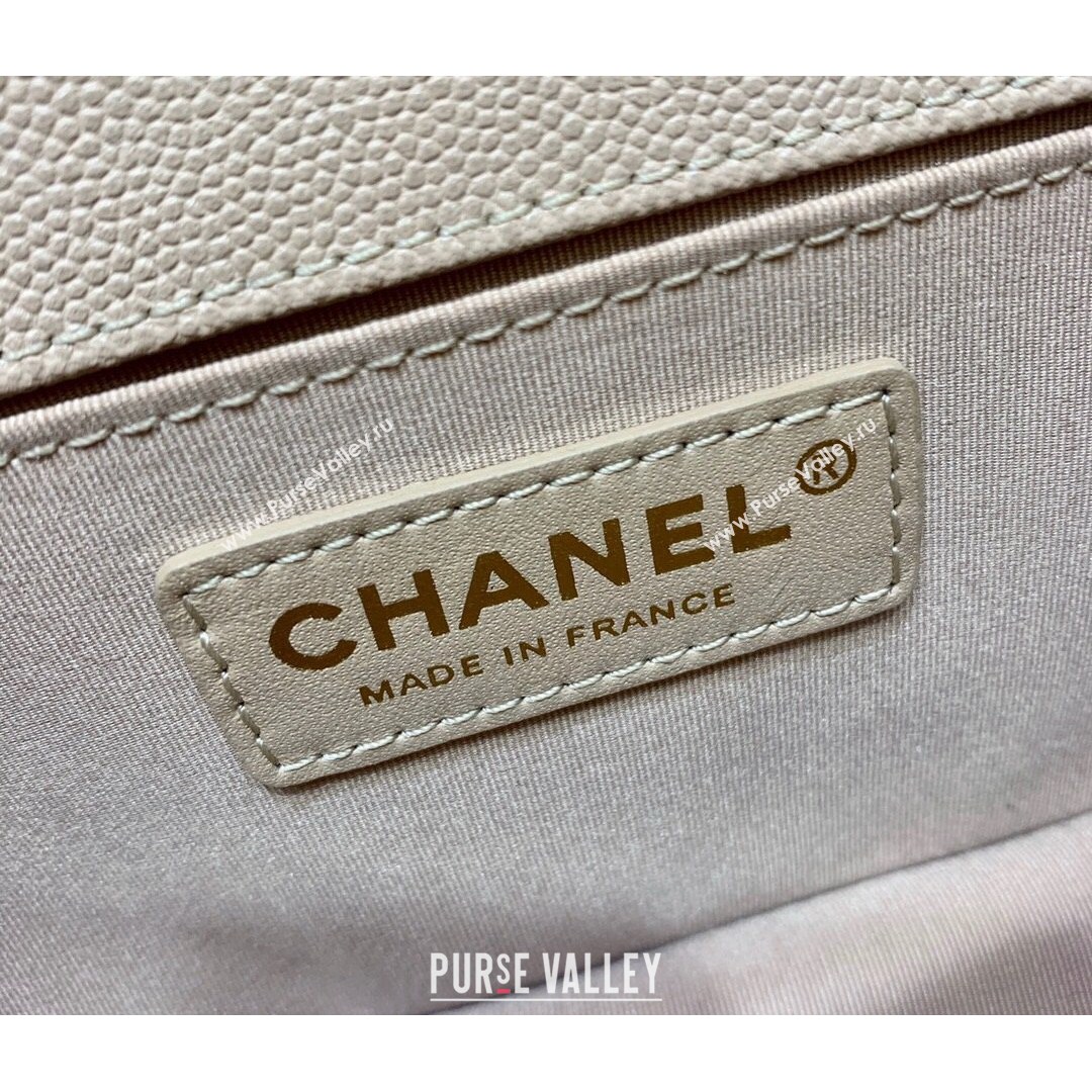 Chanel Quilted Original Haas Caviar Leather Small Boy Flap Bag Nude Pink/Gold (Top Quality) (SHUNY-210811069)