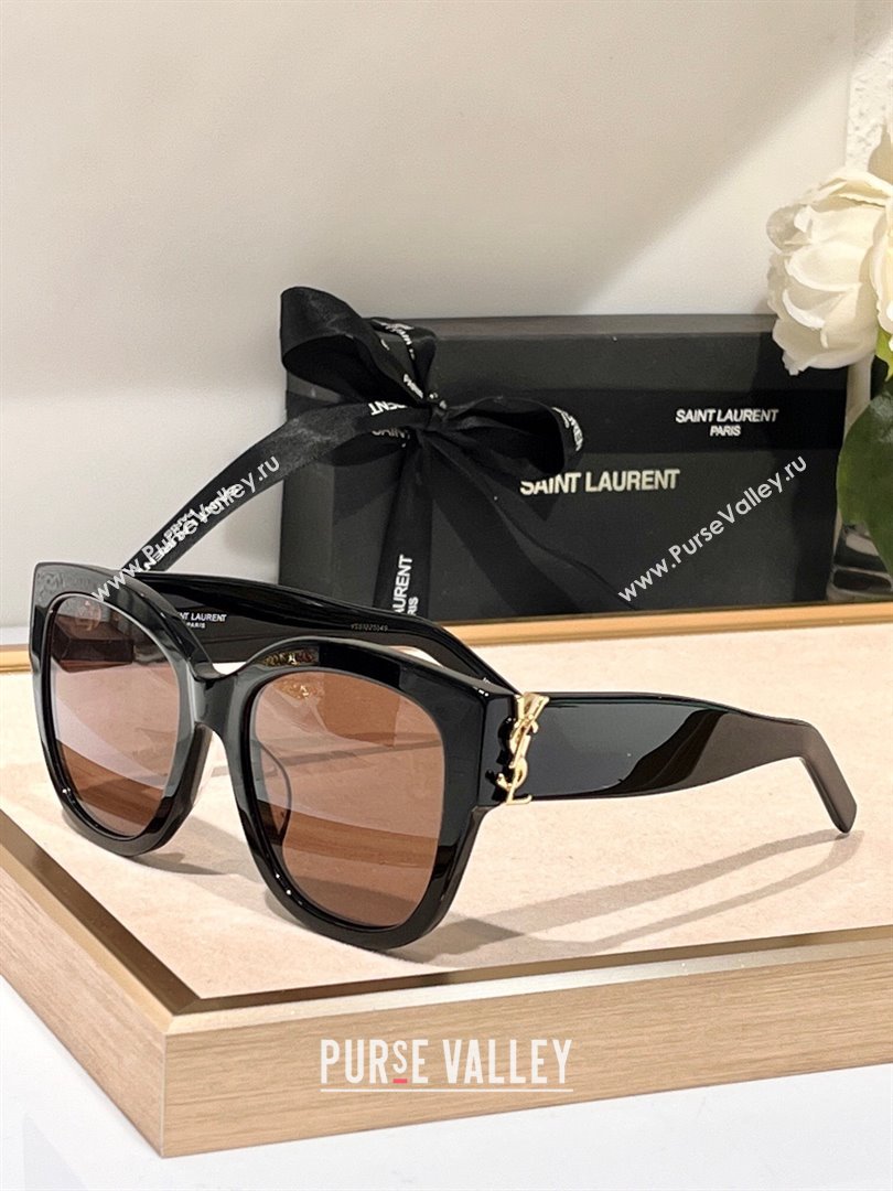 Saint Laurent Sunglasses SL M95 Black 01 2023 (A-23120811)