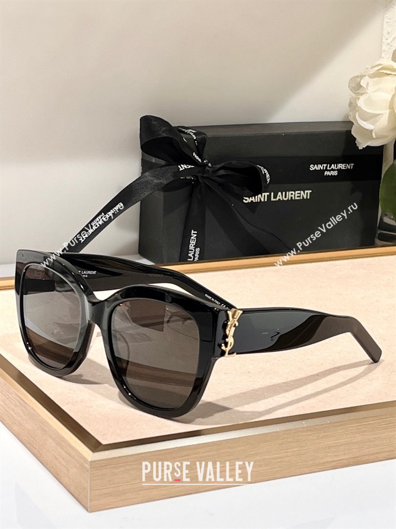 Saint Laurent Sunglasses SL M95 Black 02 2023 (A-23120812)