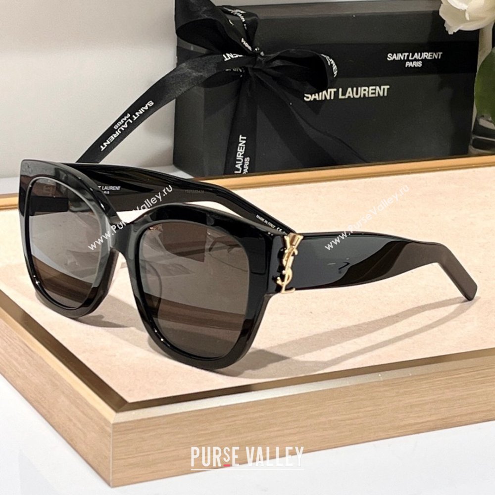 Saint Laurent Sunglasses SL M95 Black 02 2023 (A-23120812)