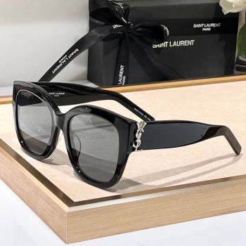 Saint Laurent Sunglasses SL M95 Black/Silver 2023 (A-23120813)