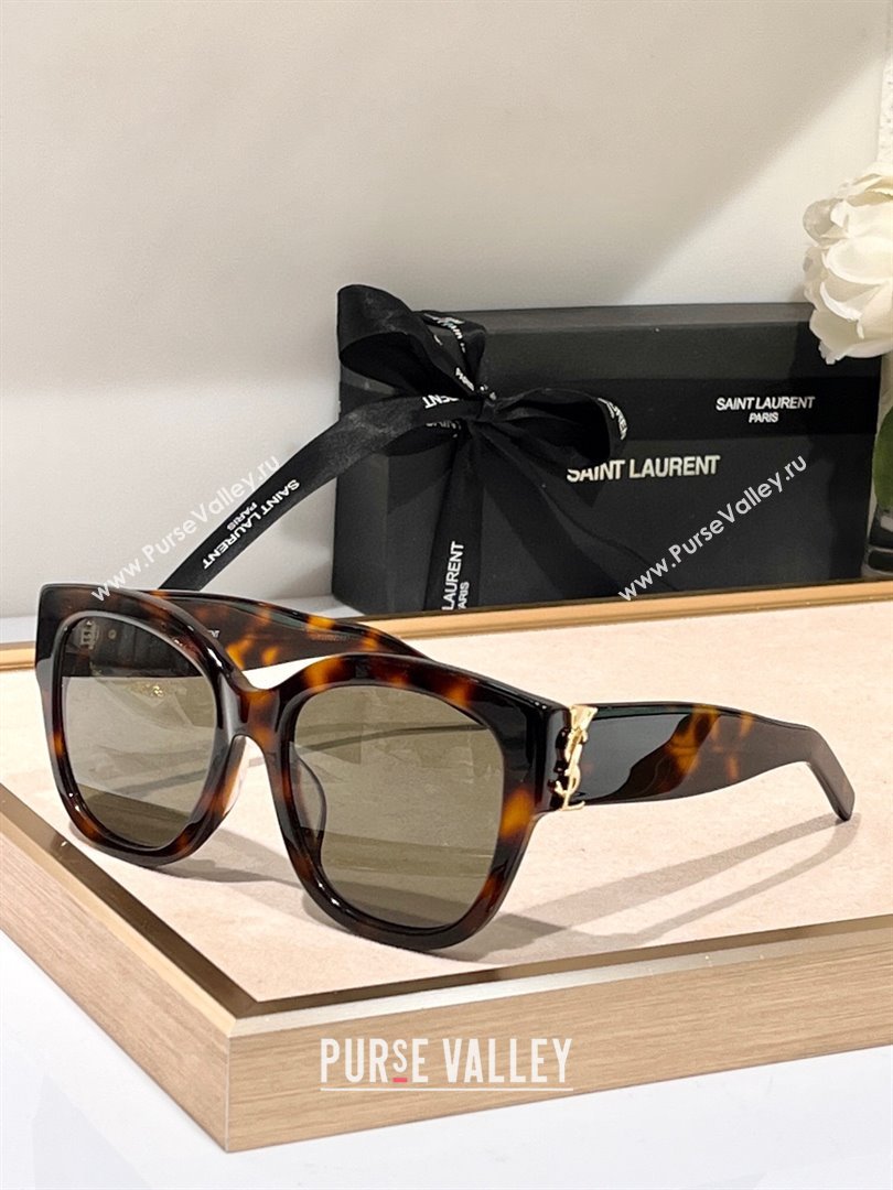 Saint Laurent Sunglasses SL M95 Brown 2023 (A-23120818)