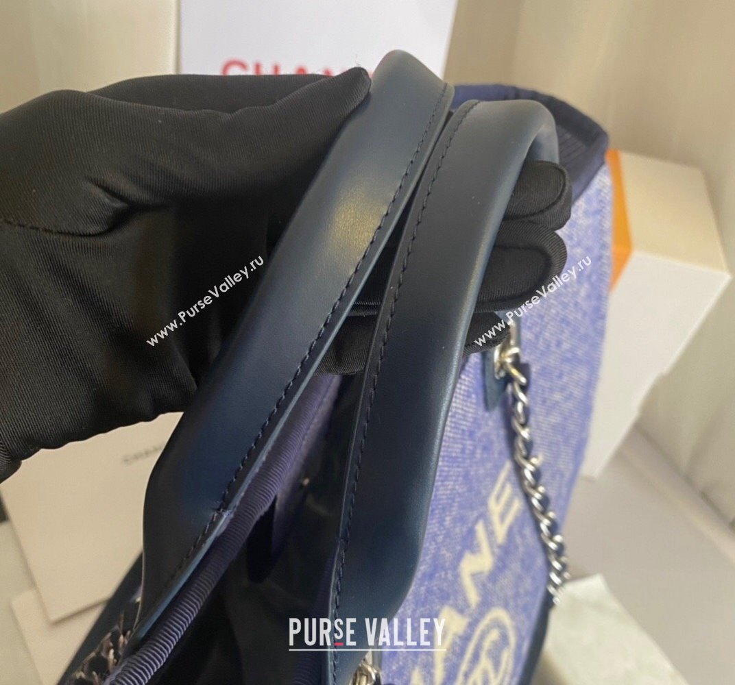 Chanel Deauville Mixed Fibers Large Shopping Bag A66941 Purple 2021 (SSZ-21101256)