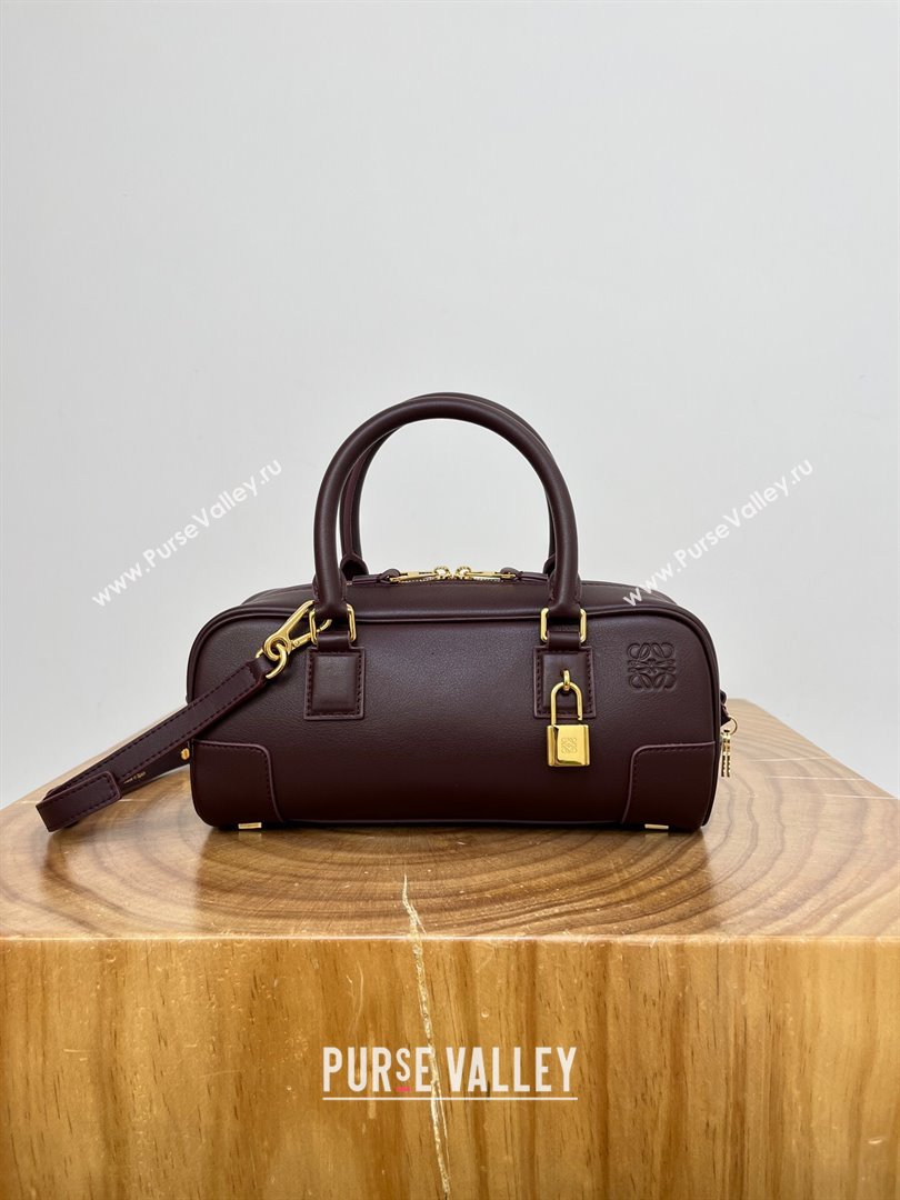 Loewe Amazona 23 Cropped Bag in Nappa Calfskin Dark Burgundy 2024 Top Quality (KEKE-24122413)