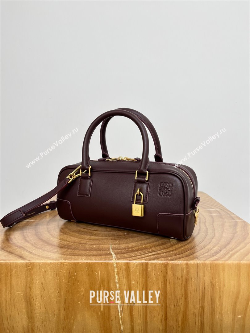 Loewe Amazona 23 Cropped Bag in Nappa Calfskin Dark Burgundy 2024 Top Quality (KEKE-24122413)