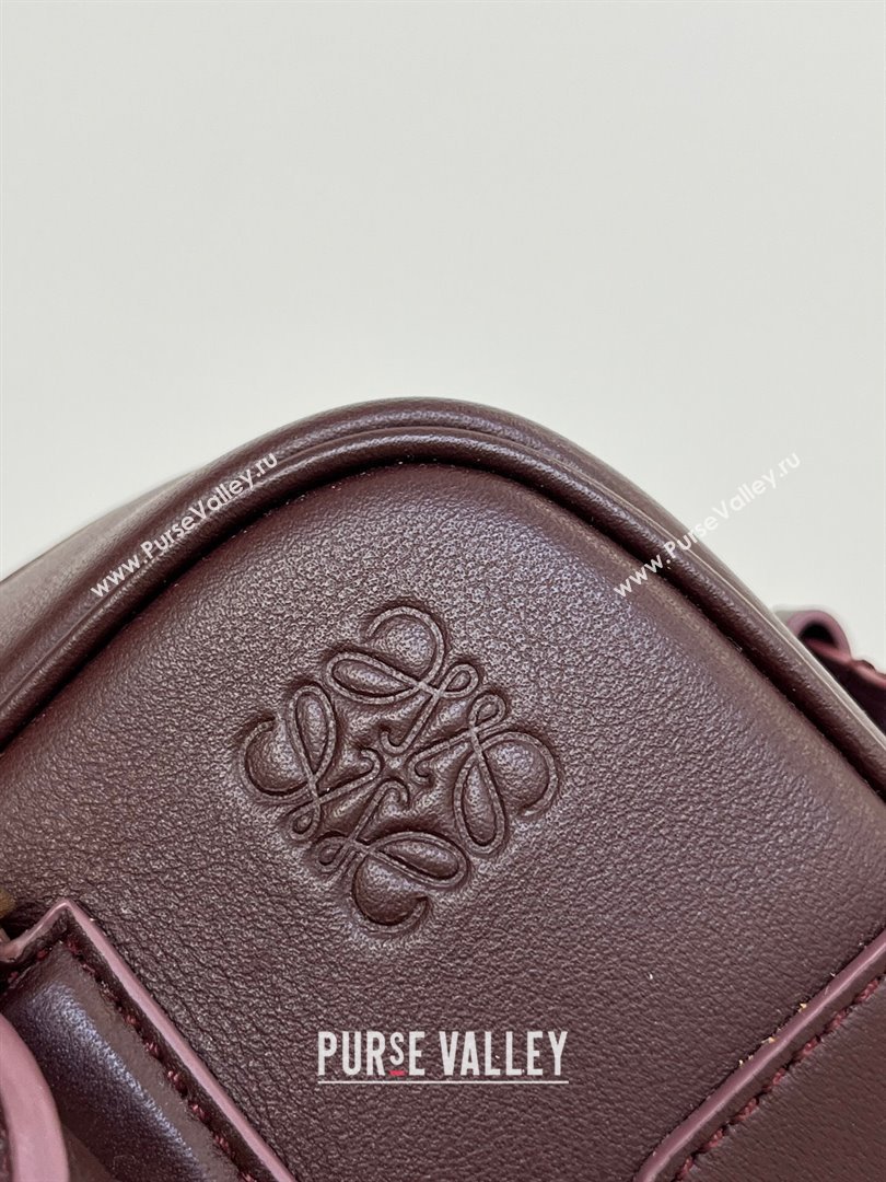 Loewe Amazona 23 Cropped Bag in Nappa Calfskin Dark Burgundy 2024 Top Quality (KEKE-24122413)