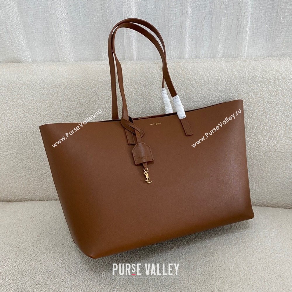 Saint Laurent Shopping Saint Laurent Leather bag 600281 Brown 2024 Top Quality (BG-24122406)