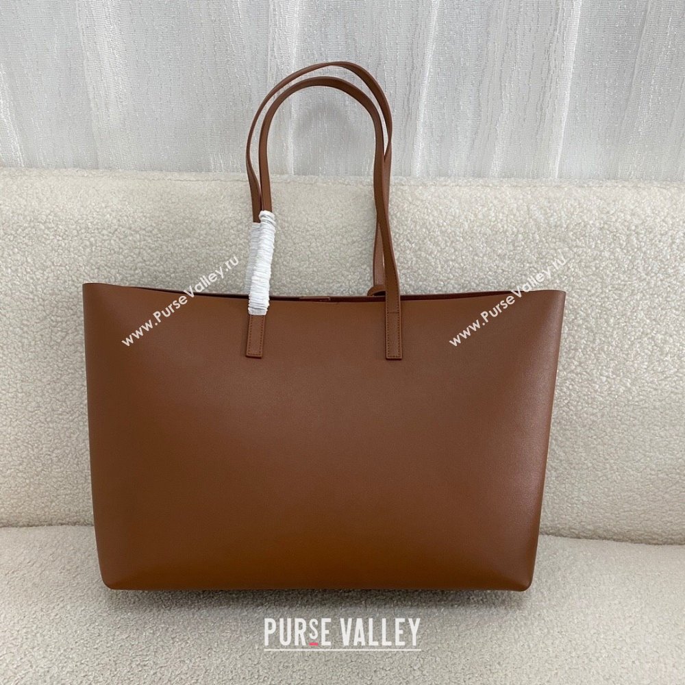 Saint Laurent Shopping Saint Laurent Leather bag 600281 Brown 2024 Top Quality (BG-24122406)