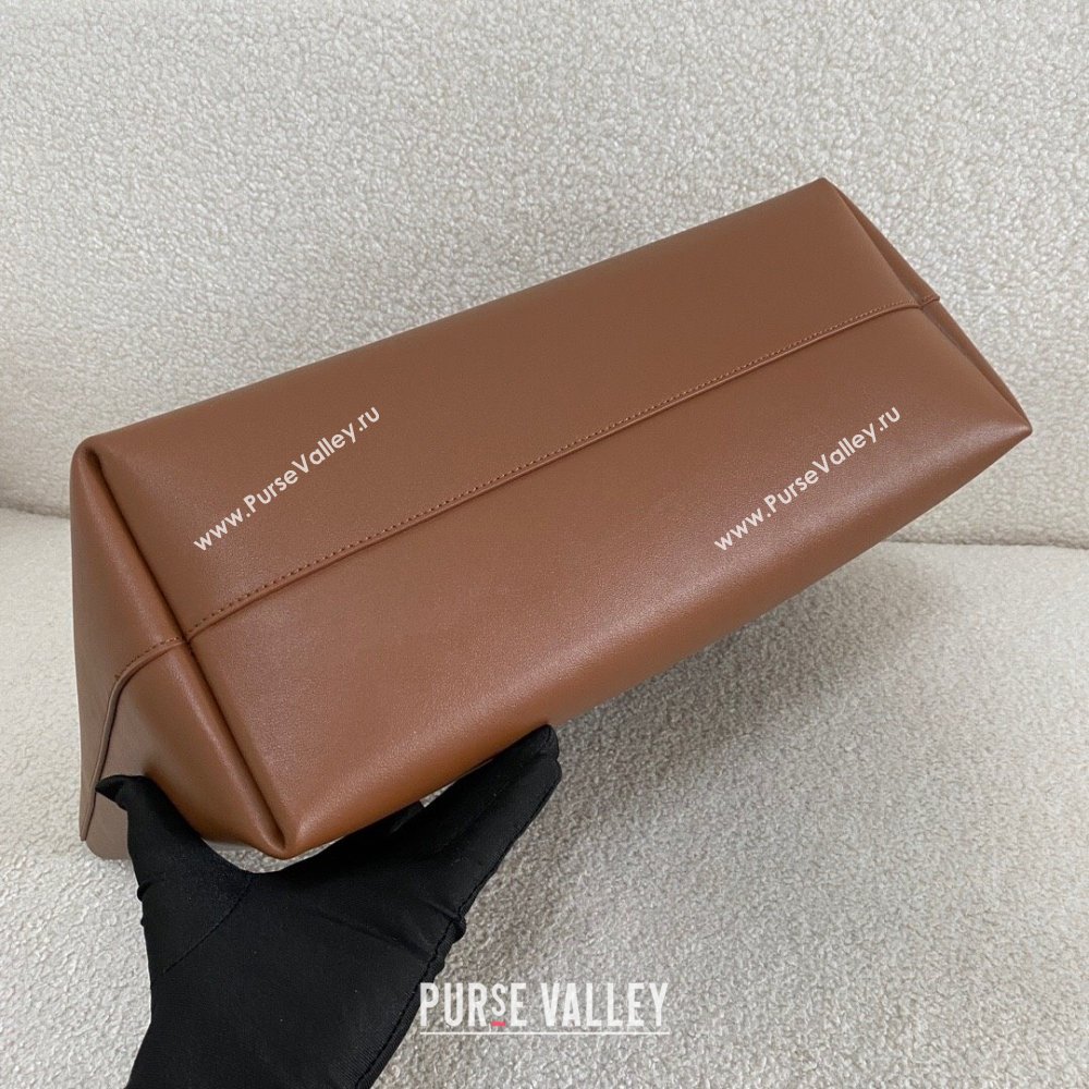 Saint Laurent Shopping Saint Laurent Leather bag 600281 Brown 2024 Top Quality (BG-24122406)