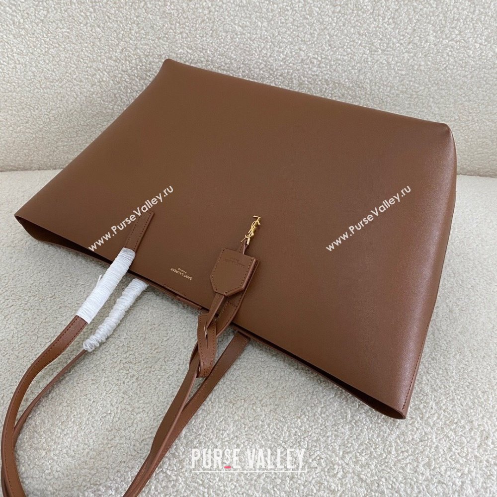 Saint Laurent Shopping Saint Laurent Leather bag 600281 Brown 2024 Top Quality (BG-24122406)