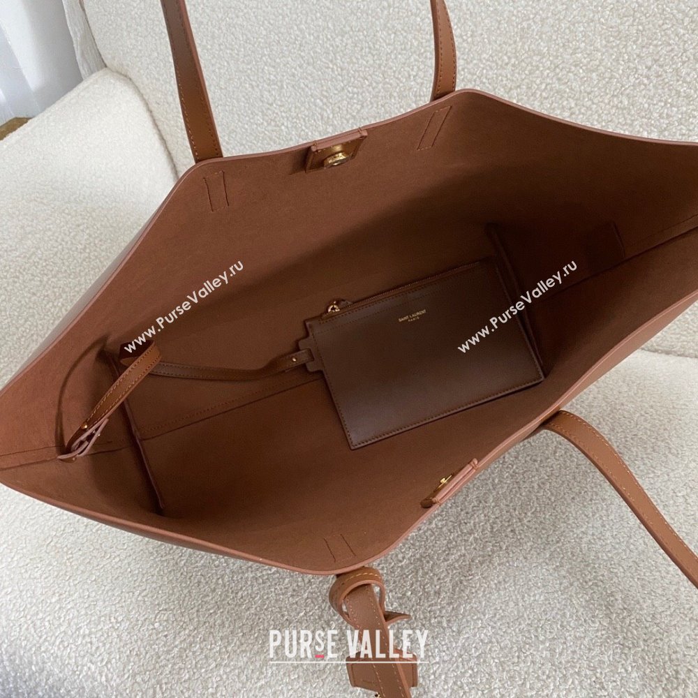 Saint Laurent Shopping Saint Laurent Leather bag 600281 Brown 2024 Top Quality (BG-24122406)