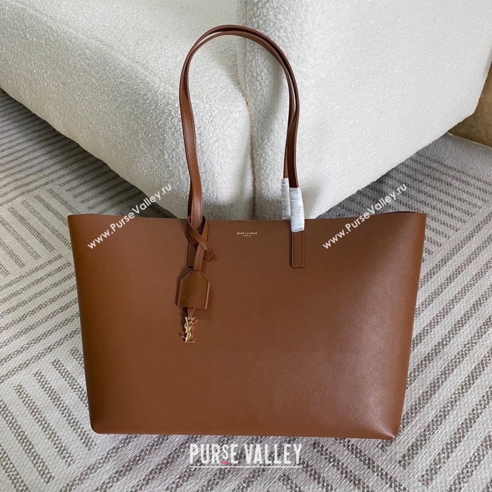 Saint Laurent Shopping Saint Laurent Leather bag 600281 Brown 2024 Top Quality (BG-24122406)