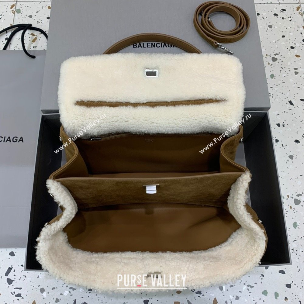 Balenciaga Rodeo Medium Handbag in Brown Suede 2024 78972 (JM-24122509)