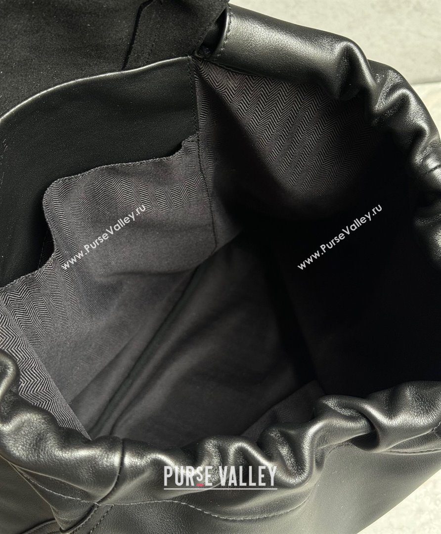 Loewe Flamenco Backpack in Shiny Supple Calfskin Black 2024 Top Quality (KEKE-24122418)