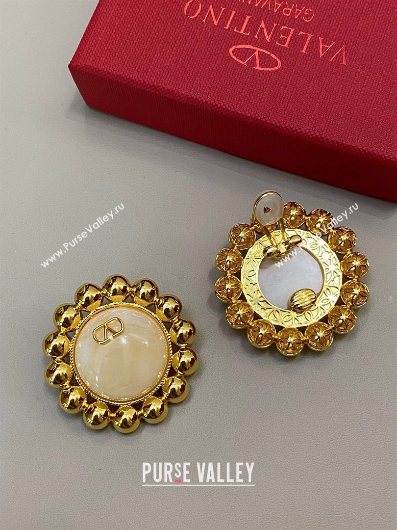 Valentino Clip-on Earrings V122725 Gold 2024 (YF-24122725)