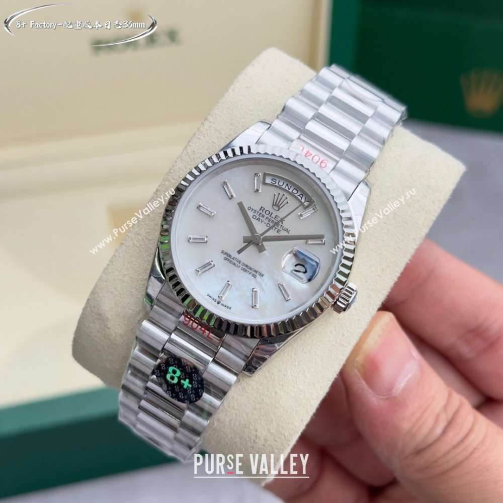 Rolex Datejust Watch 36mm R122303 Silver/White 2024 Top Quality (XZ-24122303)