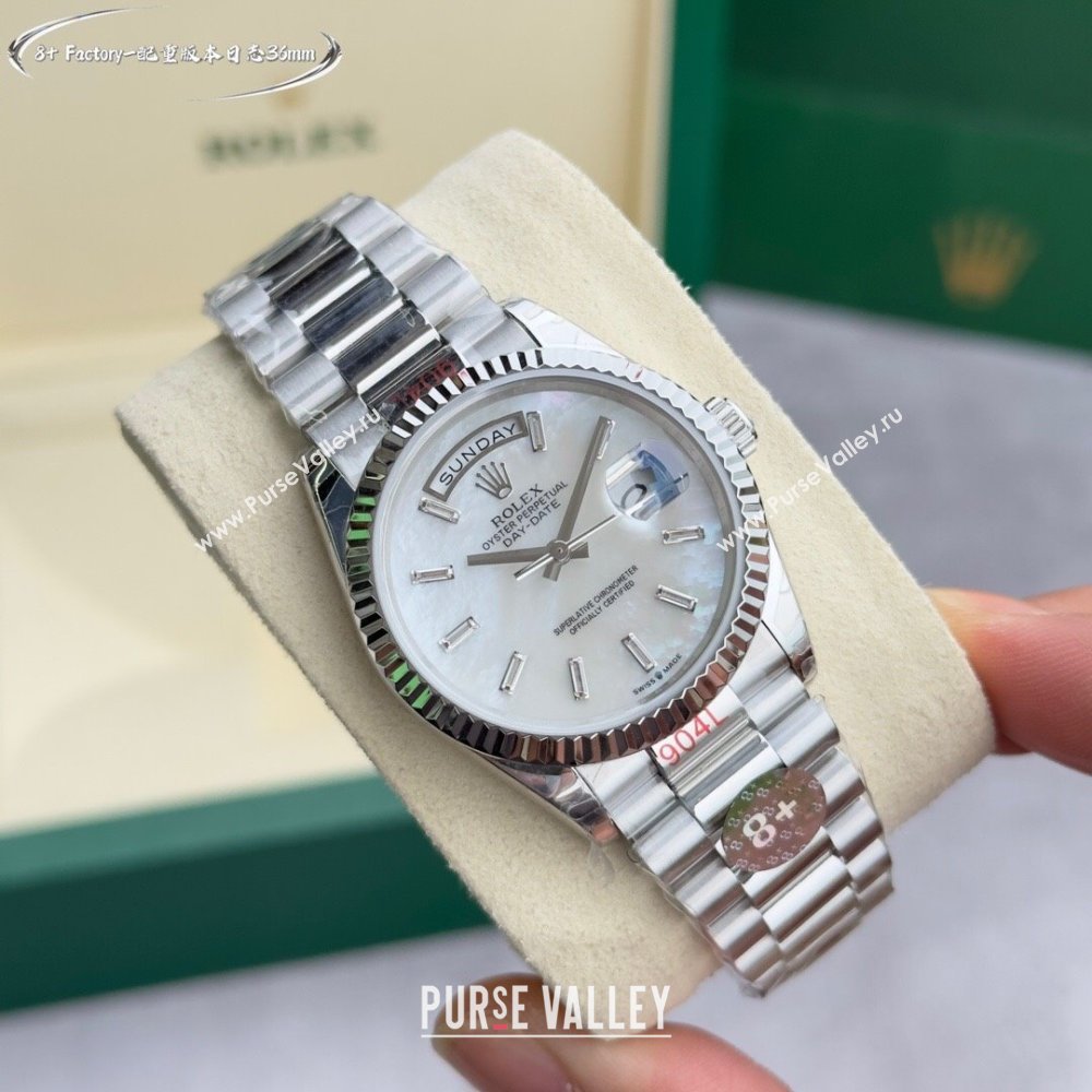 Rolex Datejust Watch 36mm R122303 Silver/White 2024 Top Quality (XZ-24122303)