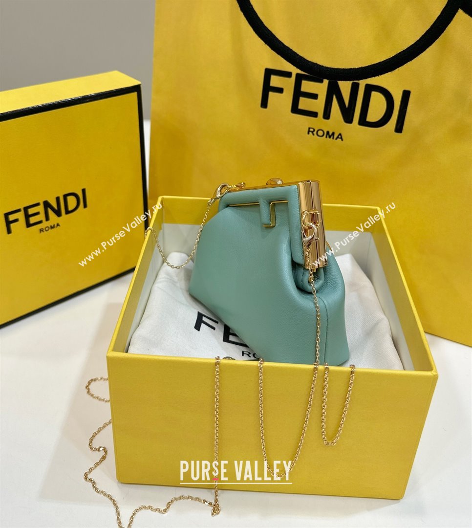 Fendi First Nano Bag Charm in Nappa Leather Light Green 20250255 80018S (CL-250522036)