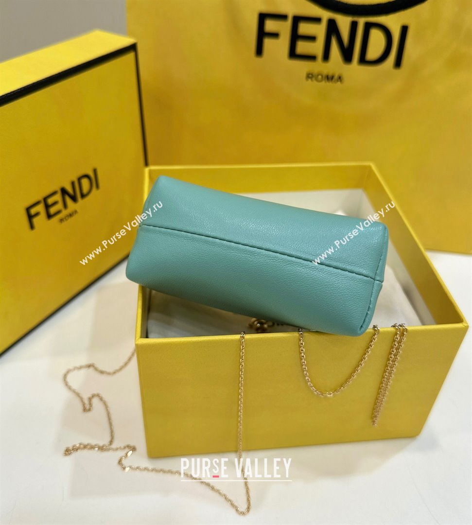 Fendi First Nano Bag Charm in Nappa Leather Light Green 20250255 80018S (CL-250522036)