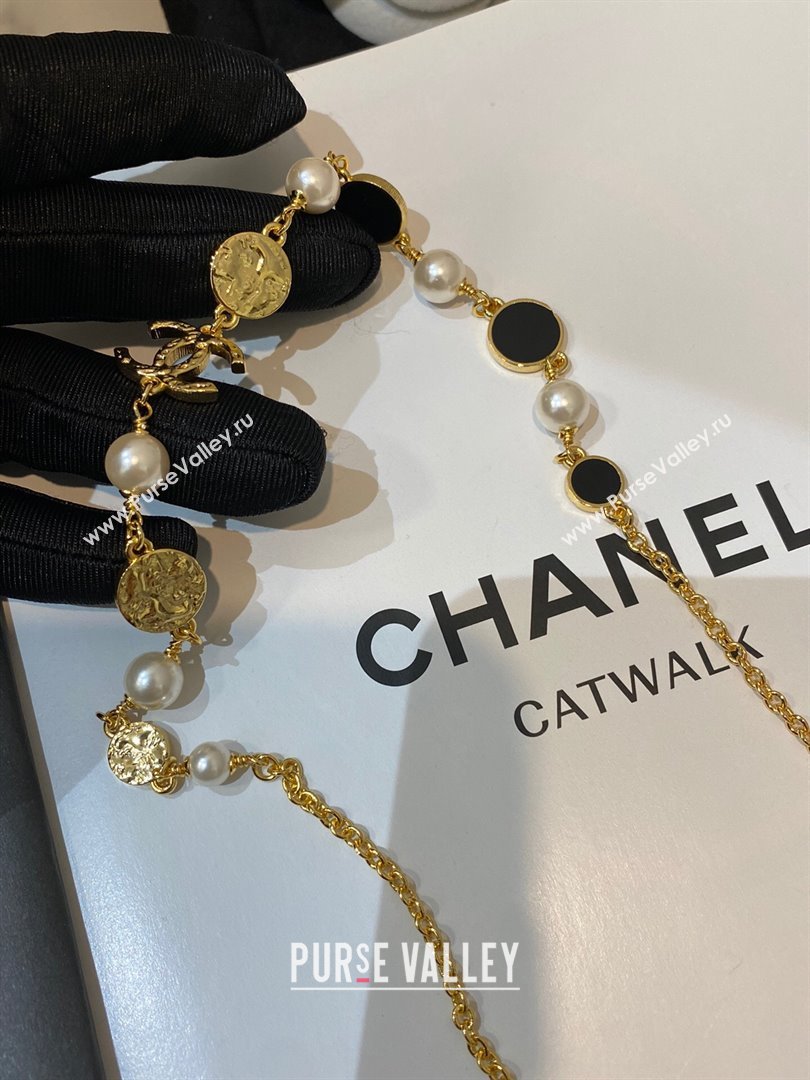 Chanel Pearl Short Necklace CH13017 Black 2024 (YF-24013017)