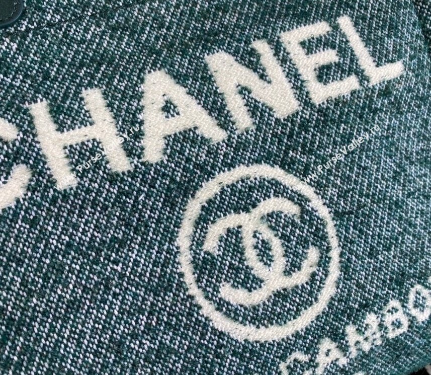 Chanel Deauville Mixed Fibers Small Shopping Bag Cyan 2021 (SSZ-21101260)