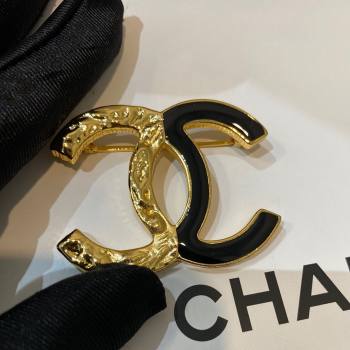 Chanel Brooch CH13019 Gold/Black 2024 (YF-24013019)