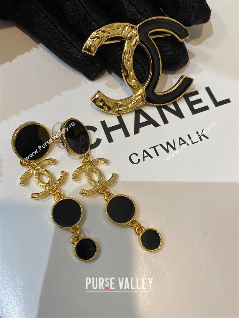 Chanel Brooch CH13019 Gold/Black 2024 (YF-24013019)